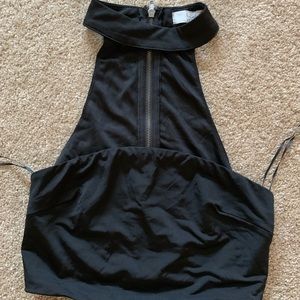 Tube top with choker